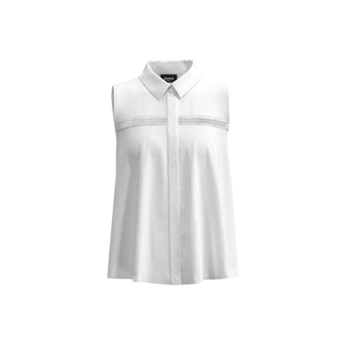 Camicia Donna in cotone con ricamo Bianco EMME MARELLA- Francavilla Moda